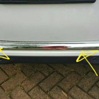 GARNISH SIENTA GARNIS LIST CHROME BUMPER BELAKANG - AKSESORIS MOBIL