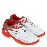 Sepatu badminton (Spotec bravia) white/red