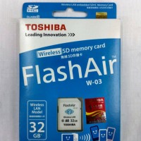 Jual TOSHIBA FLASH AIR 32GB SD CARD WIFI WIRELESS MEMORY KAMERA AIR32GB ORI Murah