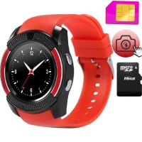 Jam Tangan Smartwatch V8 Bluetooth Sim Card Memory Whatsapp