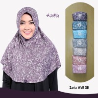 Jual ELZATTA Asli Hijab Bergo Zaria Wall SB Kerudung Jilbab Instan Murah