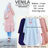 Jual Baju Wanita / Blouse Venila Long Tunik Murah