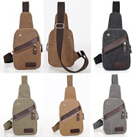 Jual Tas Pria Impor Import Selempang Kanvas Canvas Punggung Kulit Murah