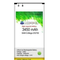 Jual Baterai Samsung Galaxy Mega 2 G750 Batre Hippo 3450mAh Double IC Murah