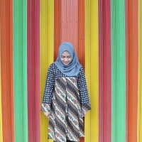 Baju Batik Dress Wanita Kombinasi