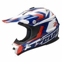 Helm Moto Cross Zeus ZS951 Red White Blue