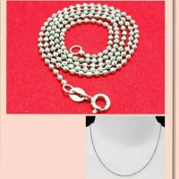 KALUNG BIJI LADA UKIR PERAK / SILVER 925 LAPIS EMAS PUTIH ASLI ORI