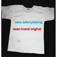 Jual Kaos Dalam Oblong T-Shirt SWAN BRAND Size 34 36 38 40 42 Murah