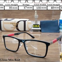 Frame kacamata minus EMPORIO ARMANI SUPERIOR frame minus frame kotak