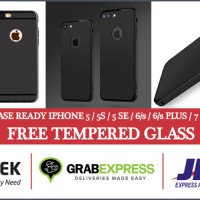 Jual Slim case Iphone 5/6/6+/7/7+ casing (Free Tempered Glass) Murah