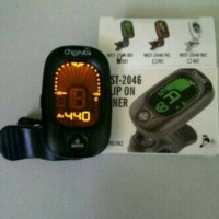 Jual clip tuner digital untuk membantu menyetem biola. gitar. bass. ukulele Murah