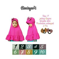 Jual jilbab anak bandana polkadot 3-8th Murah