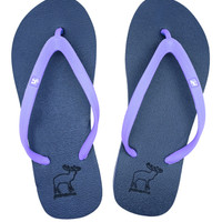 Sandal Panama / Sendal Jepit Wanita Ungu/ Sandal Pantai