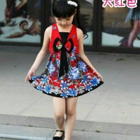 Jual Vest Baju Dress Pakaian Anak Perempuan V Neck Import Murah