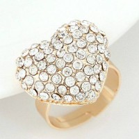 Cincin Korea Diamond Heart KR42619/Grosir Aksesoris Wanita Murah