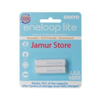Jual Baterai Sanyo Eneloop lite AAA 600mAh rechargeable charge battery A3 Murah