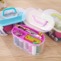 Alat Jahit Set Mini Box Sewing Toolkit Benang Jarum Gunting Lengkap