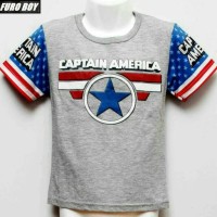 Jual KAOS ANAK LAKI CAPTAIN AMERICA Murah