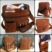 Jual tas pria tas vape murah tas kerja casual suede Murah