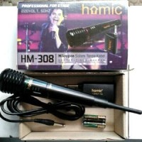 Jual Mic Mikropon Microphone Single Wireless Homic Tanpa Kabel Praktis Murah