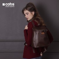Cabs Pocket Elipse - Brown (Tas Ransel Lokal Wanita Simple Anti Air)