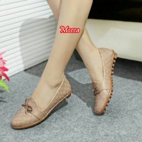 Jual Sepatu Wanita Flatshoes Debby Motif Kulit Ular Murah