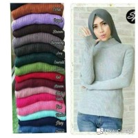 Jual sweater turtle neck dan roundhand ada lubang untuk jempol Murah