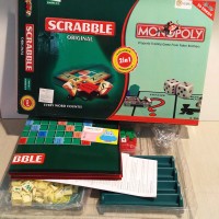 Jual Monopoly Scrabble original 2in1 monopoli board games Murah