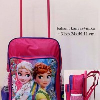 Jual Tas Frozen - Tas Troli / Trolley / Dorong Anak Sekolah Frozen Murah
