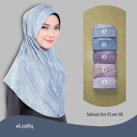 ELZATTA Sahara Dot Flow SB Jilbab Instan Motif | Kerudung Bergo Hijab