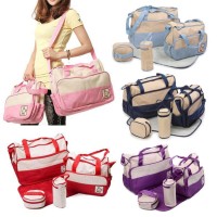 TAS PERLENGKAPAN YANG BAGUS BAYI 5 IN 1 Multifunction baby diaper bag