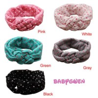 Jual bando bayi dan anak motif kepang polkadot Murah