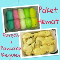 Jual PAKET HEMAT Durpas Pancake Reguler Isi 10 Durian Medan Duren Manis Murah
