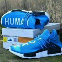 Jual Sepatu Adidas NMD Human Race Premium blue import made in vietnam Murah