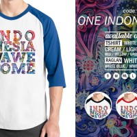 Raglan One Indonesia Awesome 12 - Tshirt - Baju Kaos Distro Rivrez