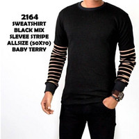 kaos lengan panjang cowok hitam polos