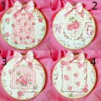 Jual Hoopart Shabby Chic Bunga Hiasan Dinding Pajangan Dinding Rumah - 16Cm Murah