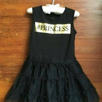 Jual Baju Dress Kaos Branded Bayi & Anak Perempuan - Black Princess Tutu Murah