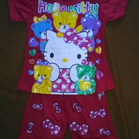 Jual Baju Setelan Anak Perempuan Hello Kitty Usia 3 tahun Murah