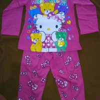 Jual Baju Lengan Panjang Anak Perempuan Hello Kitty usia 5-6, 7 & 8 tahun Murah