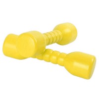 Children Plastic Toys Dumbbell Fitness / Barbel Plastik - Yellow