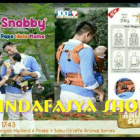 Jual hipseat snobby 6in1/hiprest snobby animal series/gendongan bayi/snooby Murah