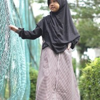Hijab Alila Kids - Gamis Zippy Kids Oreo ( Size 8 ) Diskon