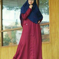 Hijab Alila - Gamis Aqeela Deep Maroon Diskon