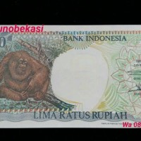 Jual uang kuno Rp 500 rupiah monyet orang utan mahar nikah jadul lama 1992 Murah