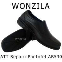 Jual ATT AB530 Sepatu Pantofel Anti Air Bahan Karet Lentur Pantofel Formal Murah