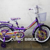 Jual Sepeda Mini United Twist warna Ungu ukuran 18 untuk anak-anak Murah