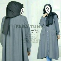 xl jumbo bigsize kemeja dres hem longshirt wanita muslim baju atasan