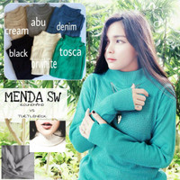 Jual JUAL MENDA SWEATER turtleneck VS roundhand sweater halter high Murah