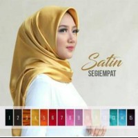 Jual segi empat satin/satin segi4/jilbab pesta satin/keeudung satin/velvet Murah